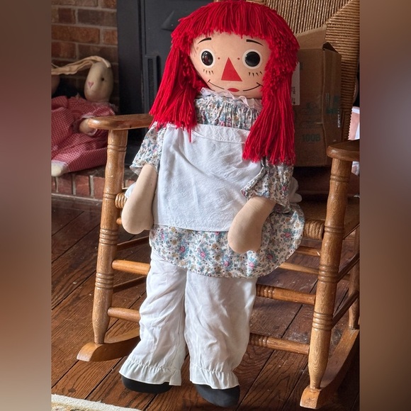 Rare Vintage 1960's XL Annabelle The Original Knickerbocker Raggedy Ann Doll - Picture 7 of 12
